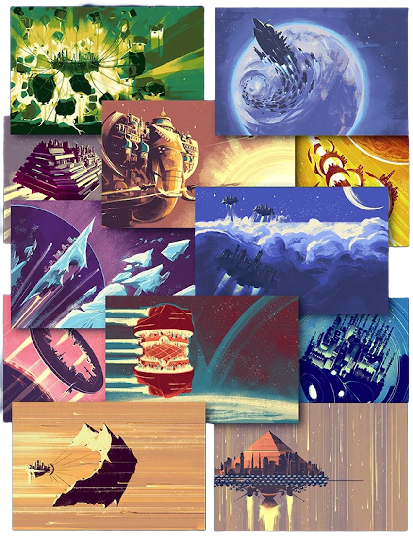 15 gorgeous city cards by Léonard Dupond